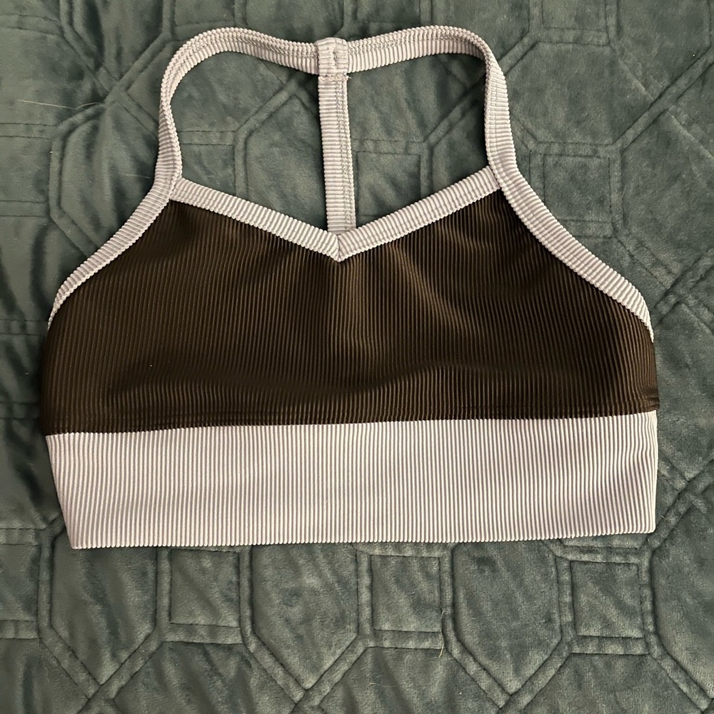 Five Dancewear Boss Bra Ribbed - Blue/Black YXL